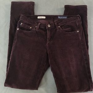 AG Anthropologie Brown Corduroy Stevie Slim 29R